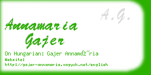 annamaria gajer business card